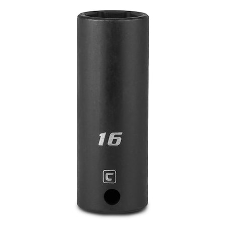 Capri Tools 3/8 in Drive 16 mm 6-Point Metric Deep Impact Socket 5-3216